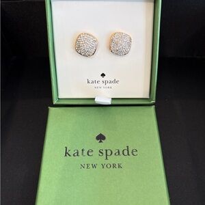 Kate Spade Gold Pave Stud Earrings